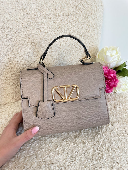 🟣 SAC VALENTIN - TAUPE