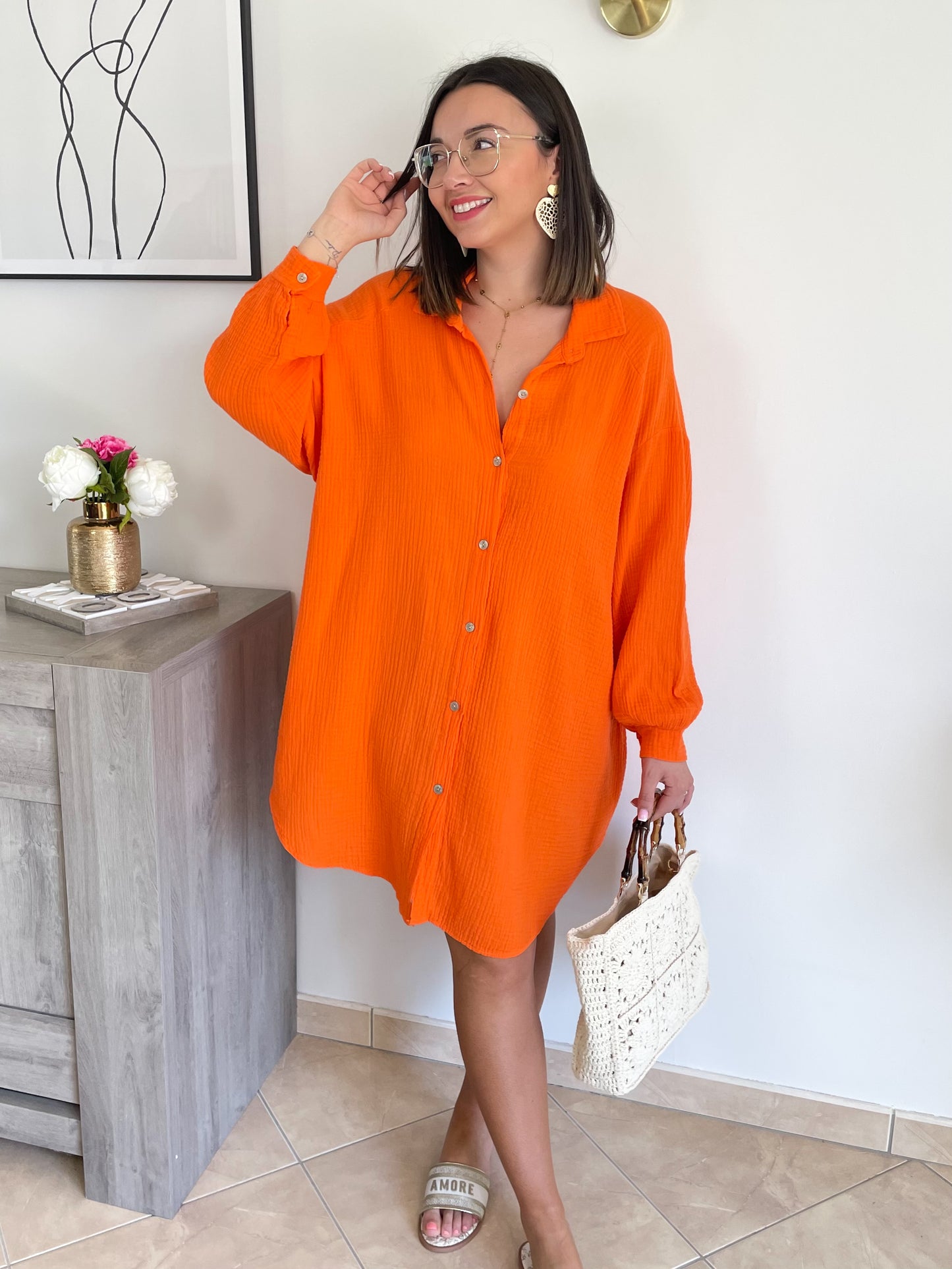 CHEMISE EYE - ORANGE