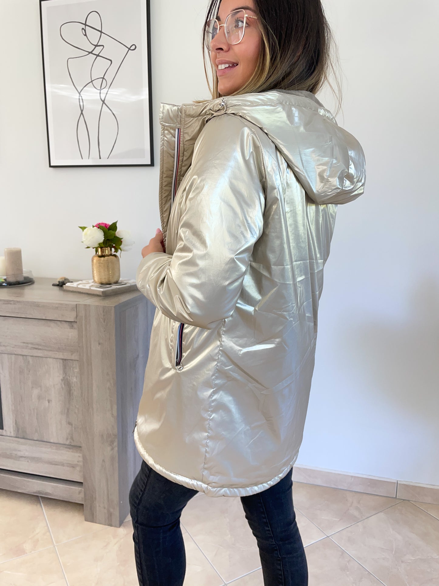 PARKA FOURRÉE DORÉ BUNNY