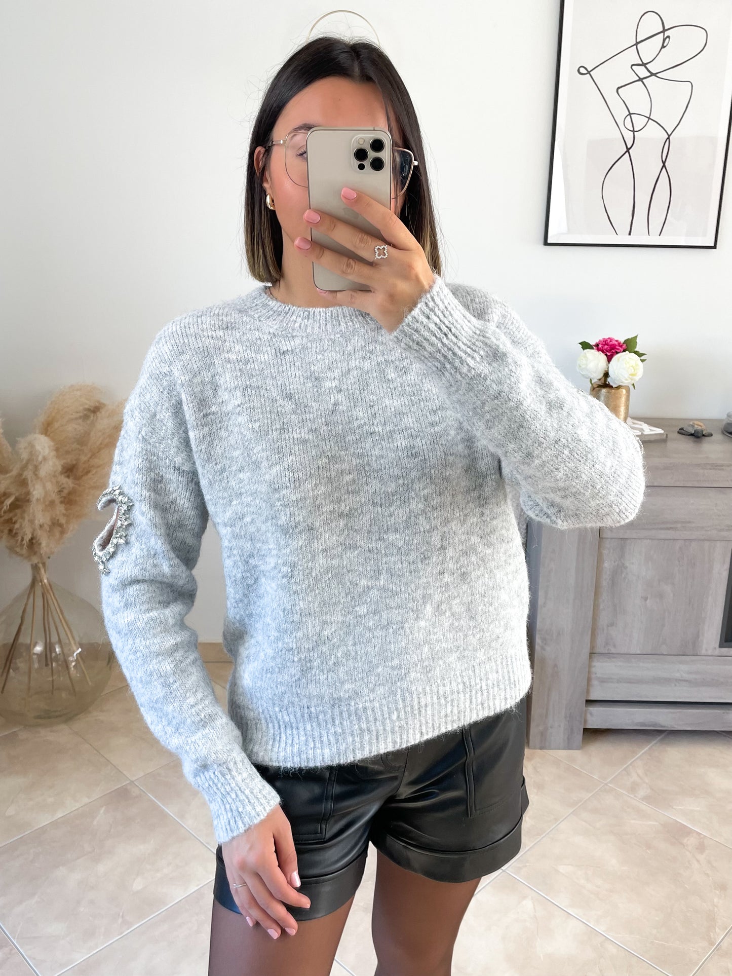 Réassort • PULL EVE - GRIS