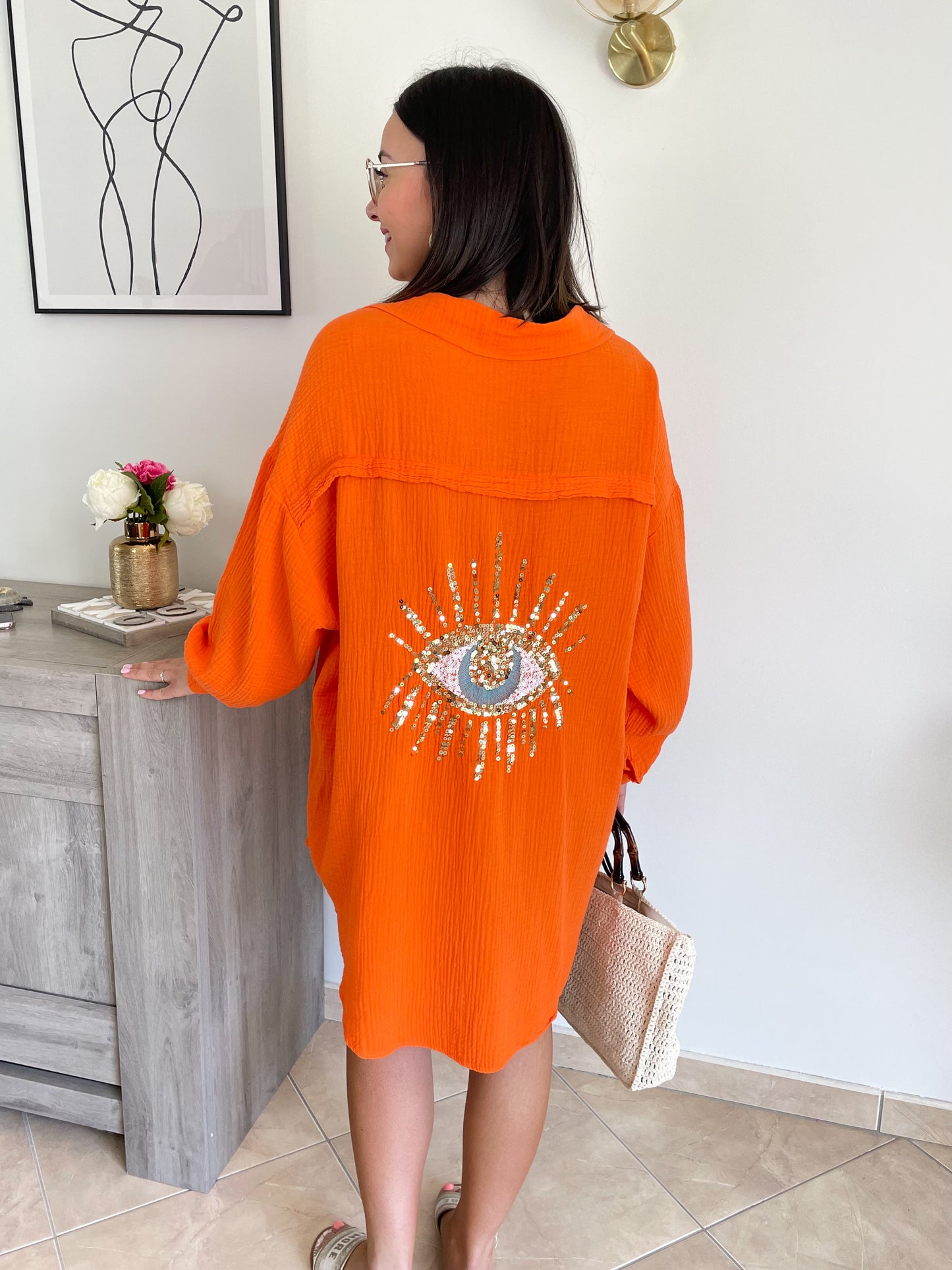 CHEMISE EYE - ORANGE