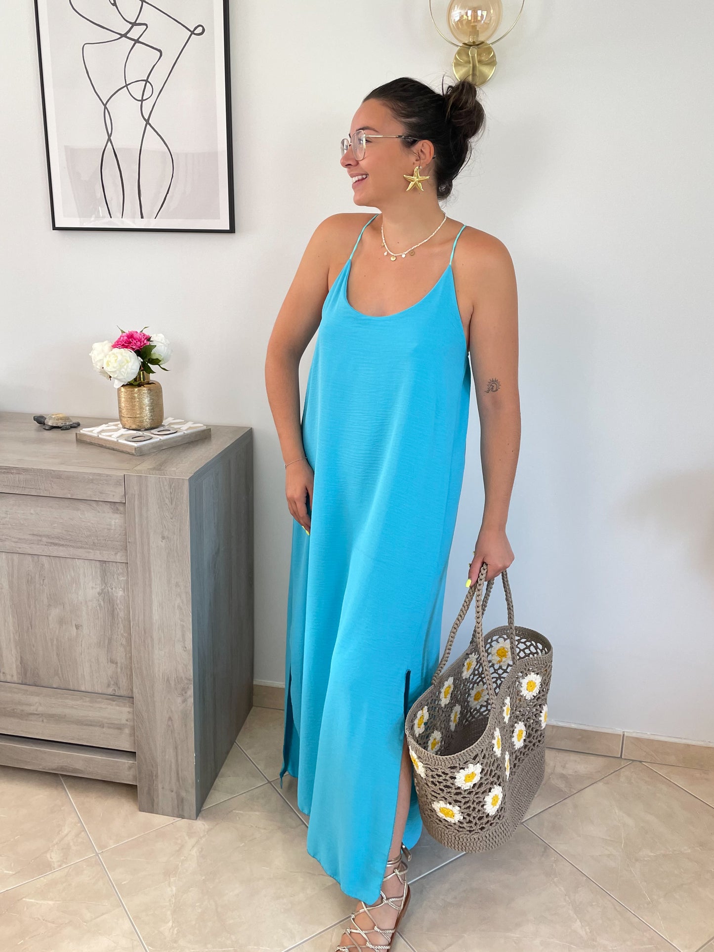 ROBE LALY - TURQUOISE