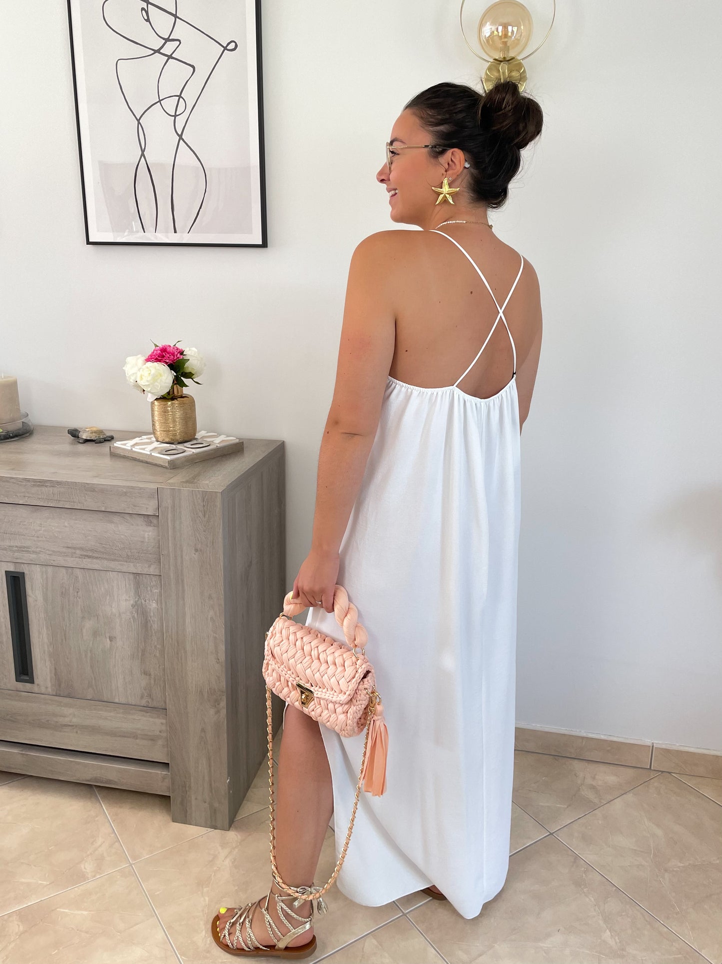 ROBE LALY - BLANC