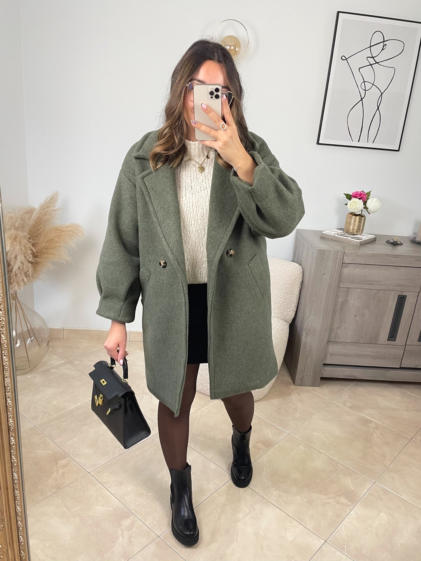 𝗣𝗿𝗲́-𝗰𝗼𝗺𝗺𝗮𝗻𝗱𝗲 • MANTEAU SOLA - KAKI