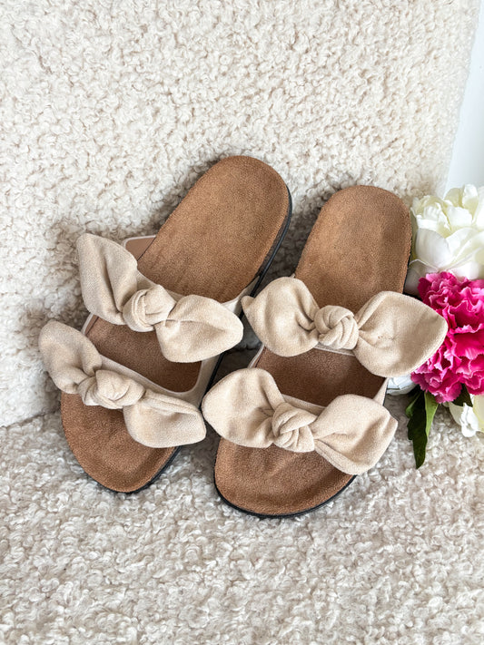 SANDALES NOEUDS BEIGE