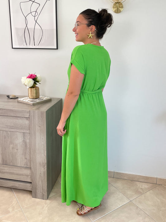 ROBE LOULOU - VERTE