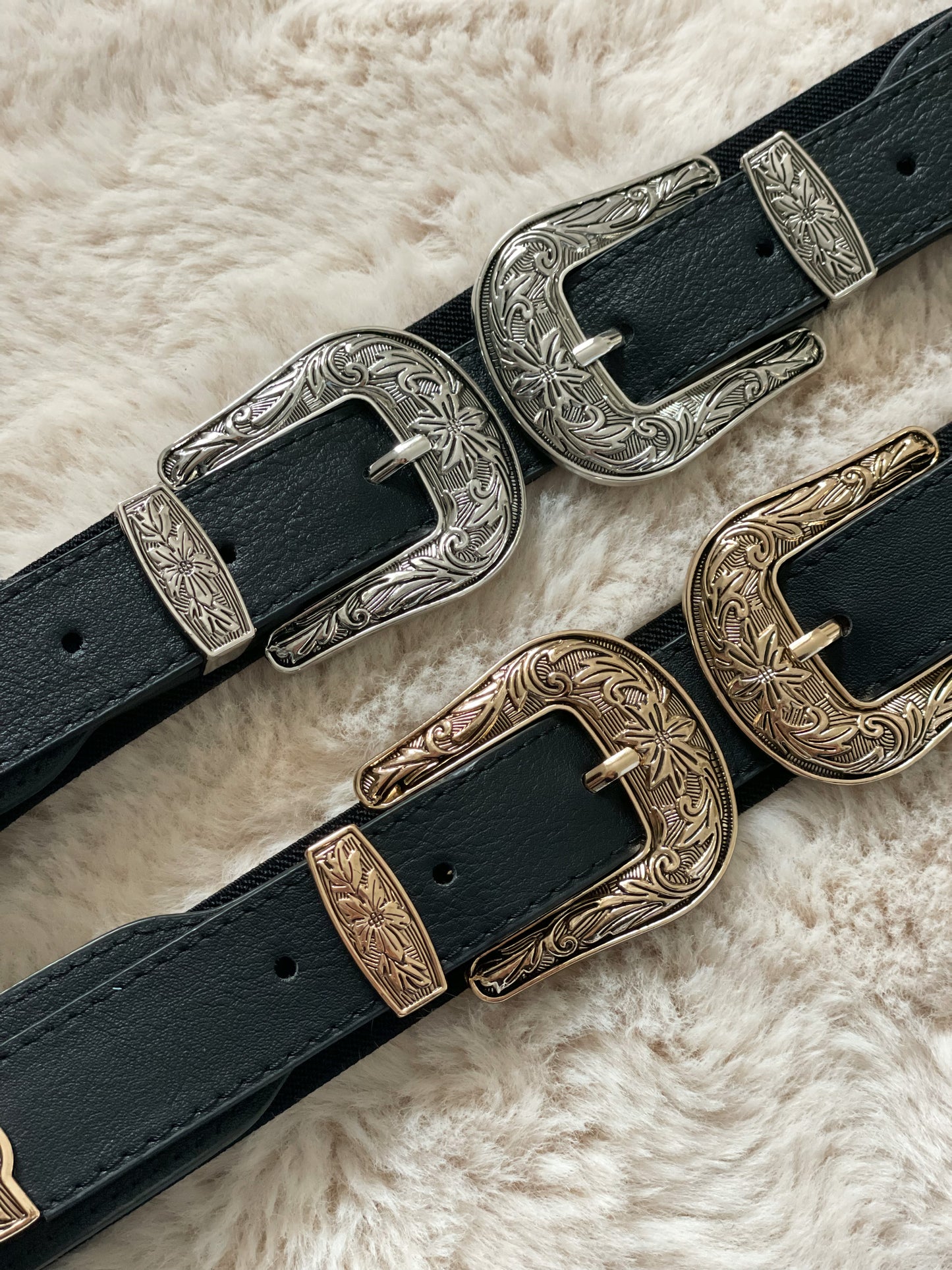 CEINTURE DOUBLE WESTERN - DORÉ