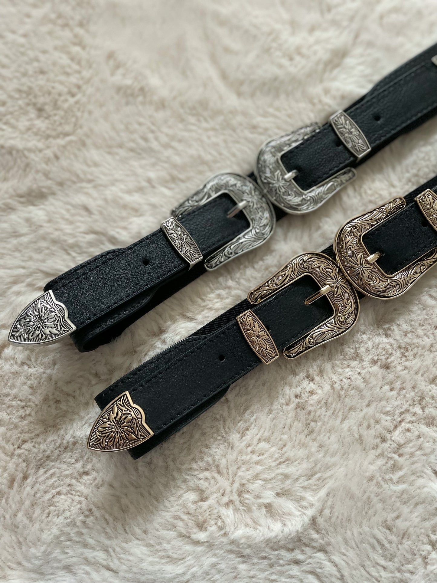 CEINTURE DOUBLE WESTERN - DORÉ